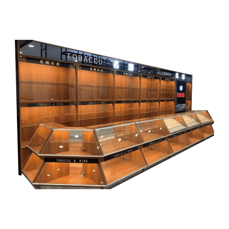 Elegantní panoramatický kabinet na tabák a víno